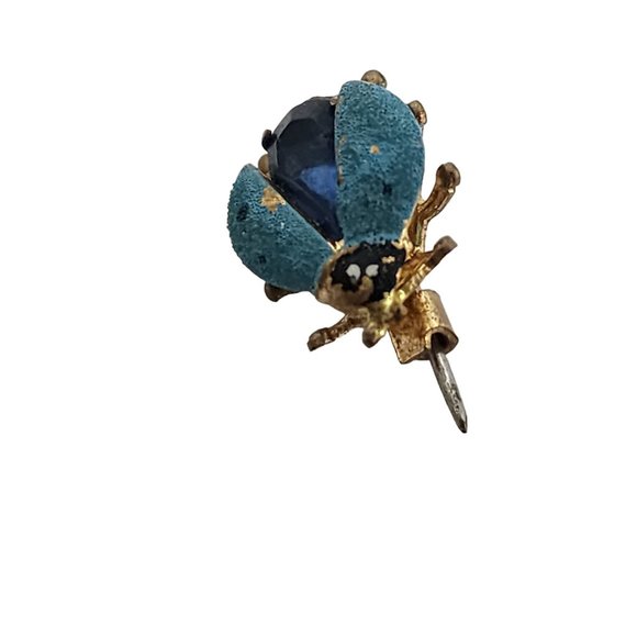 Vintage Signed Czech Enamel Bug Brooch (A3792) - Picture 2 of 5
